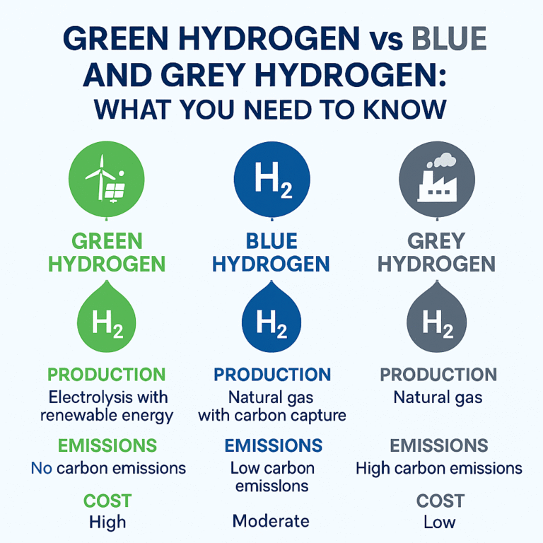 Green Hydrogen vs Blue Hydrogen | Types of Hydrogen Explained