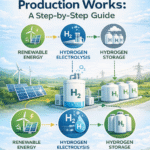 green hydrogen production process diagram